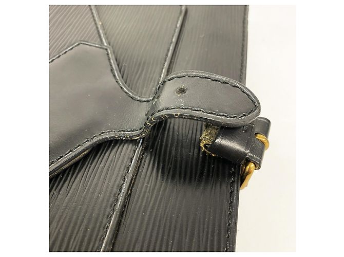 Borsa Louis Vuitton Epi Biface M52322 Noir Nero - vista 9