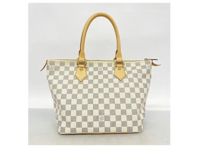 Borsa Louis Vuitton Damier Azur Saleya PM Bianco - vista 10