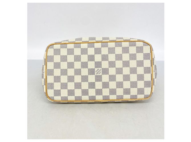 Borsa Louis Vuitton Damier Azur Saleya PM Bianco - vista 3