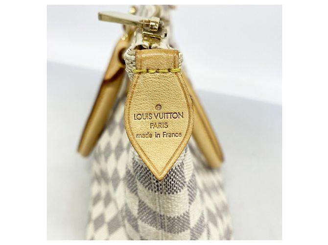 Borsa Louis Vuitton Damier Azur Saleya PM Bianco - vista 5