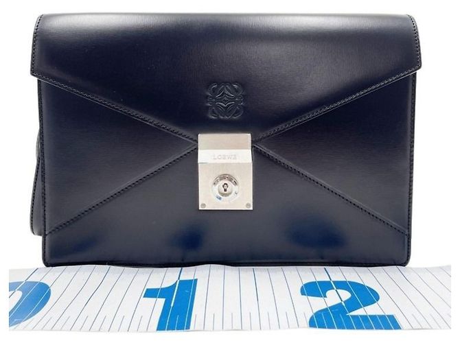 Borsa a pochette Loewe Anagram Diplomatico Nero - vista 2