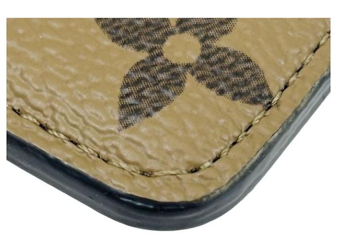Louis Vuitton Monogram Reverse Card Case Castaño - vista 3