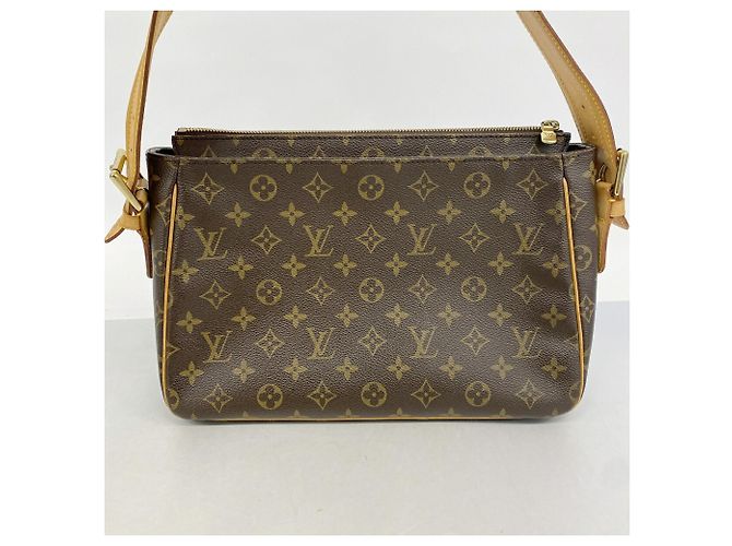 Borsa a tracolla Louis Vuitton Monogram Vivacite GM Marrone - vista 10
