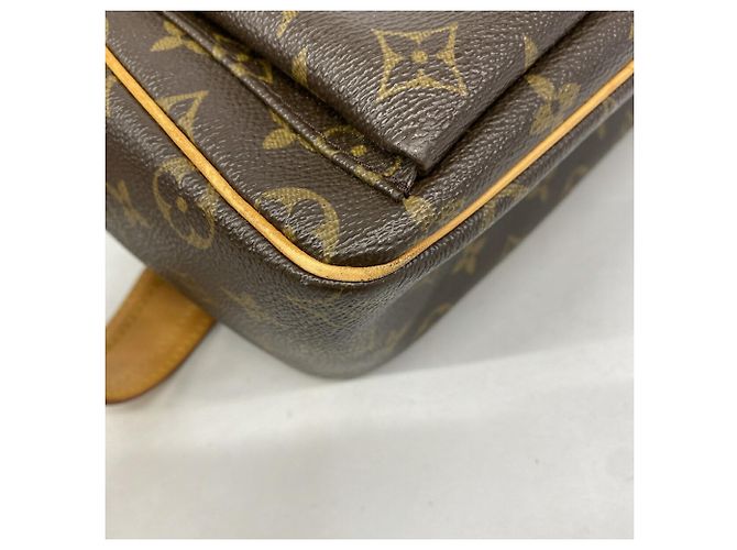 Borsa a tracolla Louis Vuitton Monogram Vivacite GM Marrone - vista 6