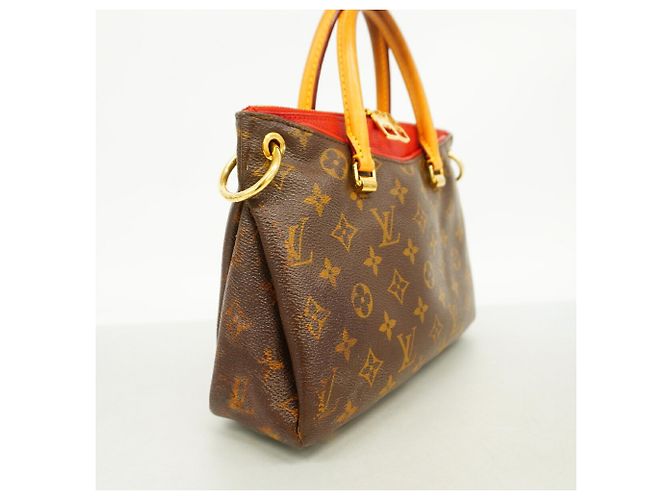 Borsa Louis Vuitton Monogram Pallas BB Marrone Fuschia - vista 2