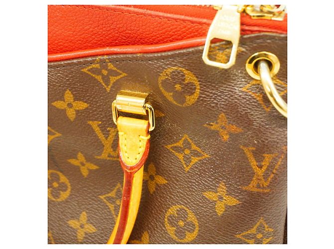 Borsa Louis Vuitton Monogram Pallas BB Marrone Fuschia - vista 8