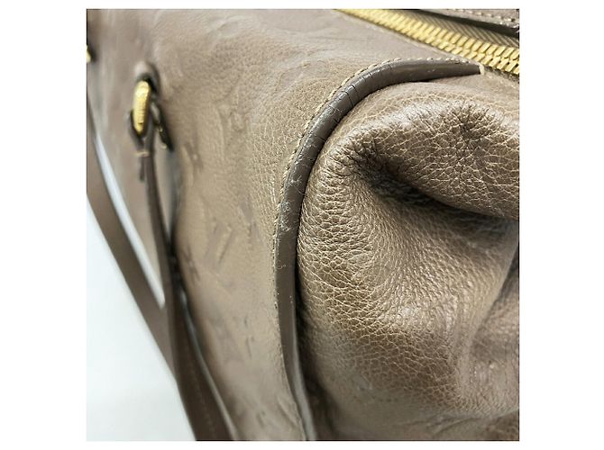 Borsa Louis Vuitton Monogram Empreinte Lumineuse PM Marrone - vista 7