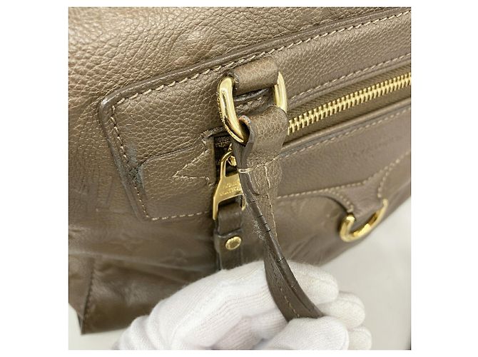 Borsa Louis Vuitton Monogram Empreinte Lumineuse PM Marrone - vista 9