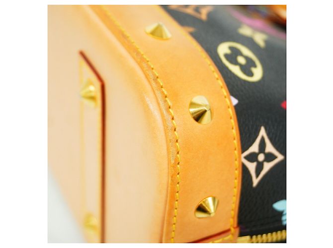 Borsa a mano Louis Vuitton Alma Monogram Multicolor M92646 Noir Nero - vista 6