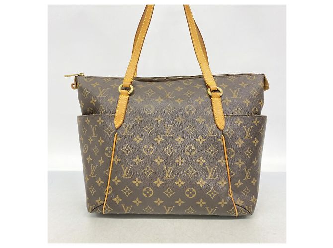 Borsa Tote Louis Vuitton Monogram Totally MM Marrone - vista 10