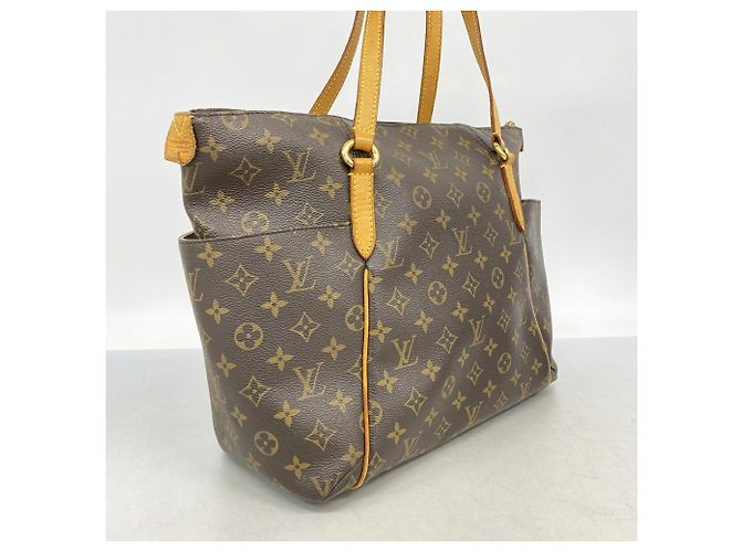 Borsa Tote Louis Vuitton Monogram Totally MM Marrone - vista 2