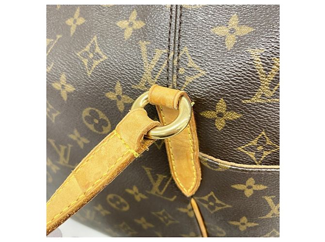 Borsa Tote Louis Vuitton Monogram Totally MM Marrone - vista 8