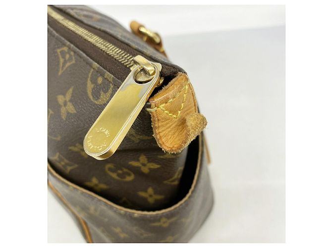 Borsa Tote Louis Vuitton Monogram Totally MM Marrone - vista 9
