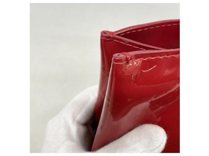 Borsa Louis Vuitton Vernis Lead PM Rosso - vista 7