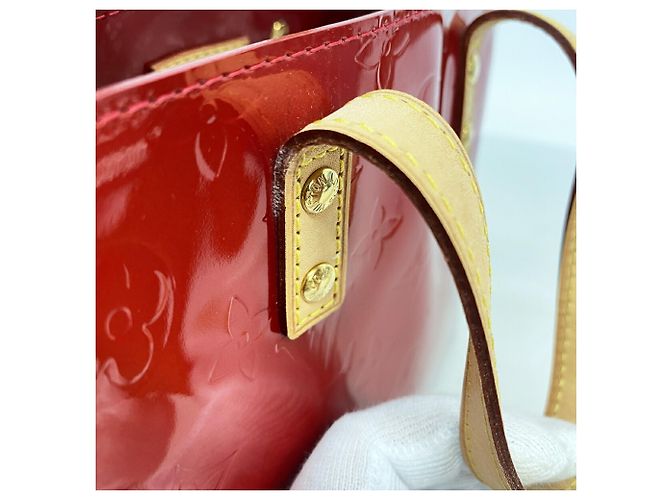 Borsa Louis Vuitton Vernis Lead PM Rosso - vista 8