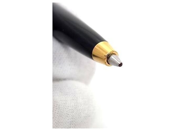 Stylo bille Cartier Diabolo Noir Bleu Doré - vue 3