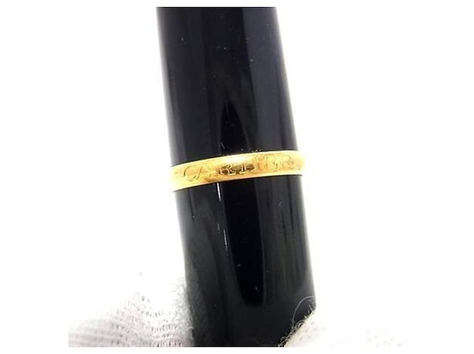 Stylo bille Cartier Diabolo Noir Bleu Doré - vue 5