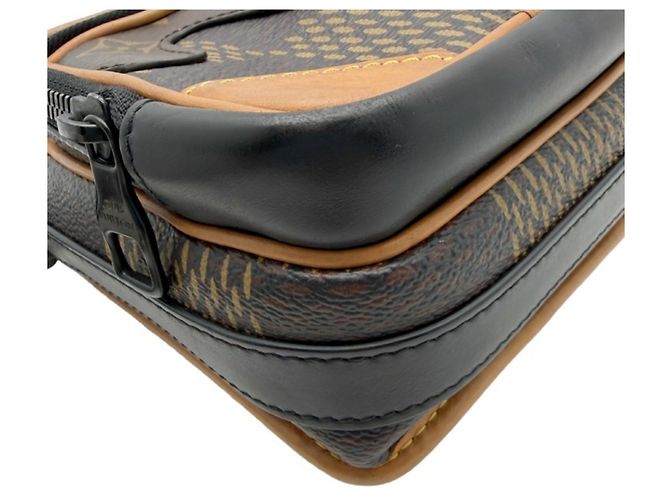 Borsa a Tracolla/Spalla Louis Vuitton Brown Damier Giant Marrone - vista 4