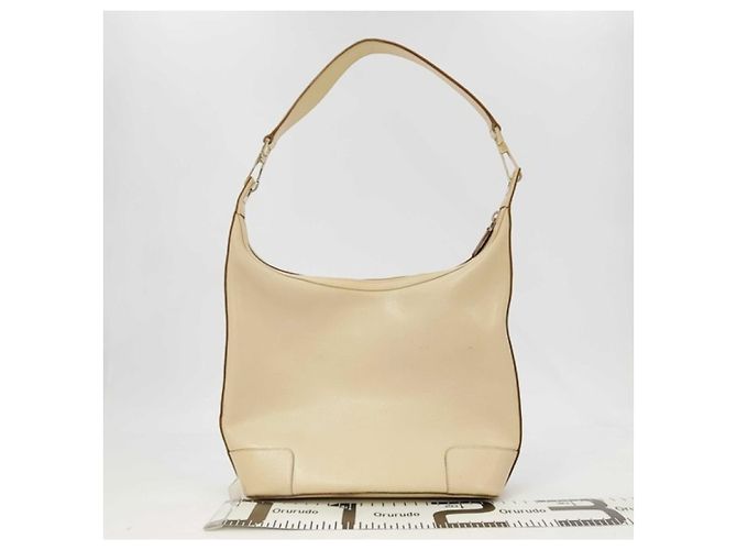 Borsa a tracolla Gucci in pelle beige Nero - vista 2