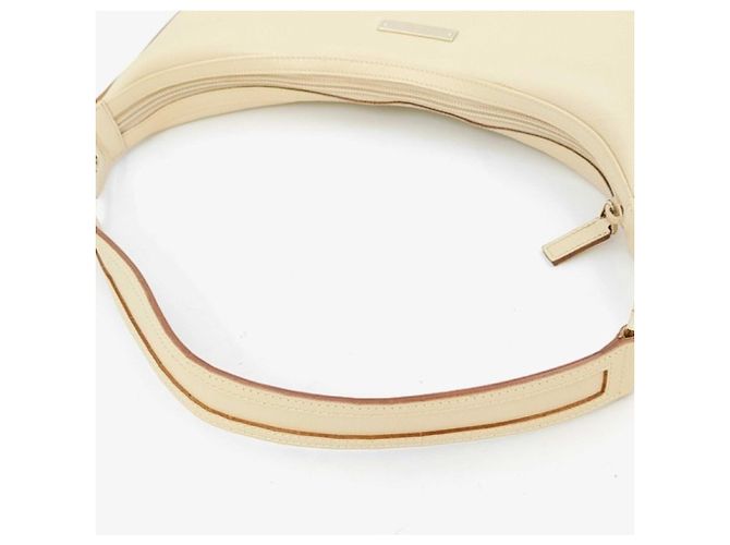 Borsa a tracolla Gucci in pelle beige Nero - vista 3