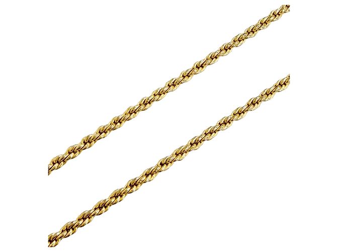 Collana Dior Gold Plated Strass CD Logo Pendant D'oro - vista 6