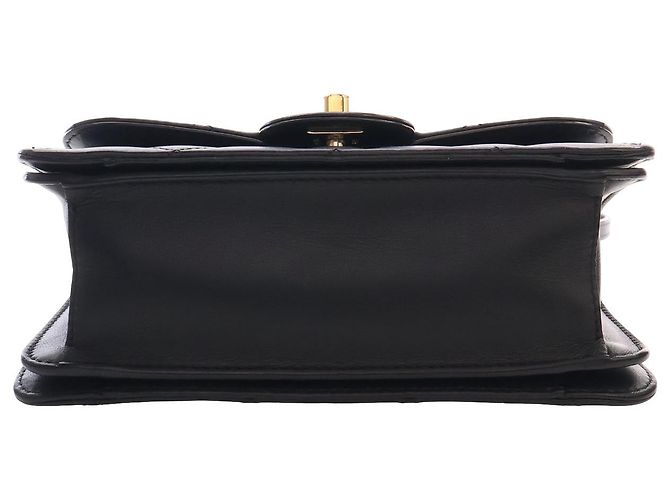 Chanel Mini Quilted Lambskin Top Handle Flap Nero - vista 3