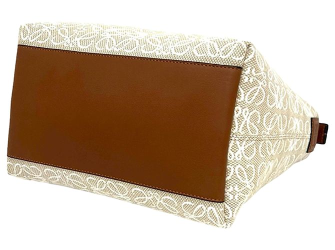Borsa Cubi Anagram LOEWE Small Beige - vista 6