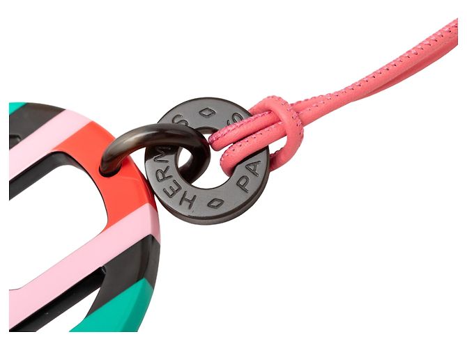 Collana con pendente Hermès Multi Buffalo Horn H Equipe Multicolore - vista 4