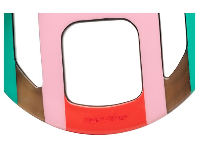 Collana con pendente Hermès Multi Buffalo Horn H Equipe Multicolore - vista 5