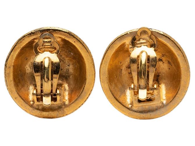 Orecchini a clip Chanel Gold CC placcati in oro D'oro - vista 2