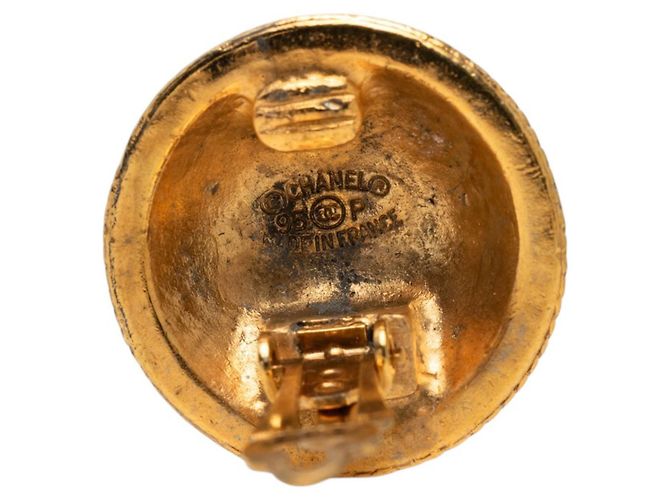 Orecchini a clip Chanel Gold CC placcati in oro D'oro - vista 3