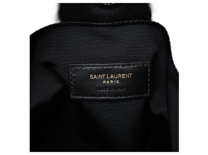 Saint Laurent Borsa Shopping Jamie Small in Pelle di Agnello Matelassé Nera Nero - vista 5
