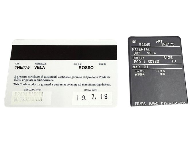 Neceser Prada de Tessuto rojo Roja - vista 13
