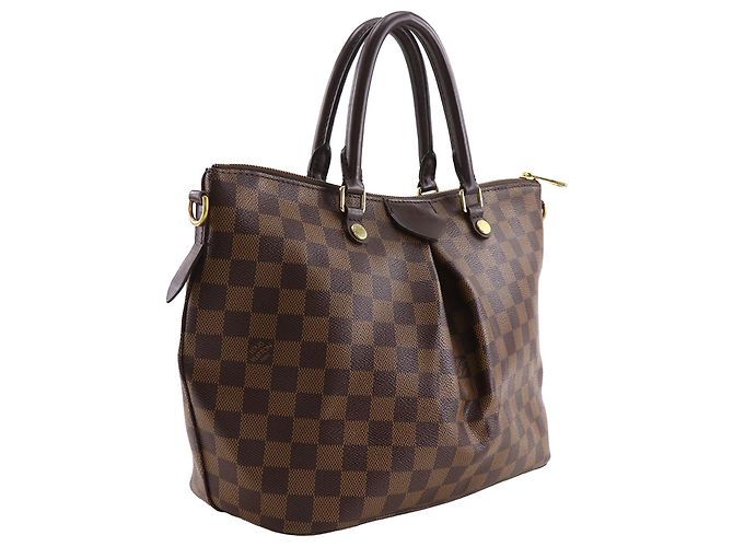 Louis Vuitton Brown Damier Ebene Siena PM Marrone - vista 2