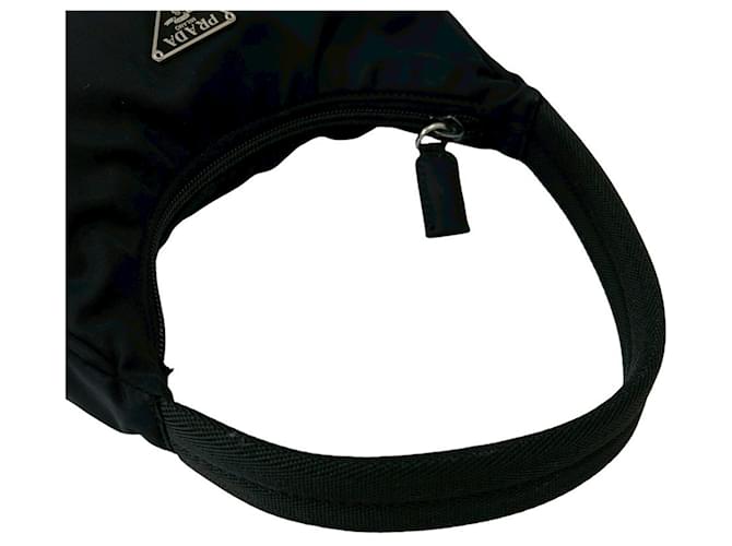 Borsa a tracolla Prada Mini Re Nylon Re Edition 2000 Nera Nero - vista 8
