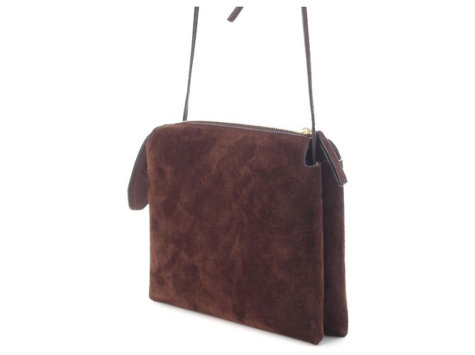 The Row Mini Suede Nu Twin Crossbody Brown Marrone - vista 2