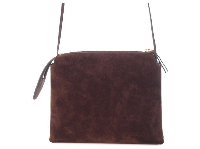The Row Mini Suede Nu Twin Crossbody Brown Marrone - vista 8