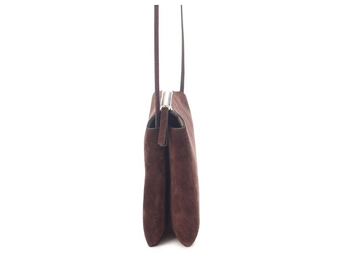 The Row Mini Suede Nu Twin Crossbody Brown Marrone - vista 9