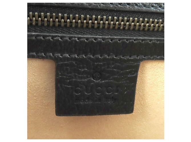 Gucci Black Small Calfskin Web Ophidia Top Handle Flap Nero - vista 7