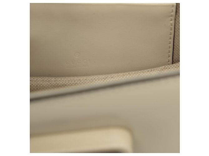 Bamboo Borsa Gucci 1947 Mini in vitello bianco con manico in bambù - vista 5