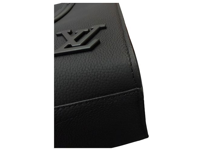 Borsa Tote Louis Vuitton Aerogram Takeoff Nera Nero - vista 10