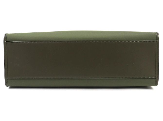 Dolce & Gabbana Shopper Grande in Nylon Verde con Logo sul Bordo Verde oliva - vista 3