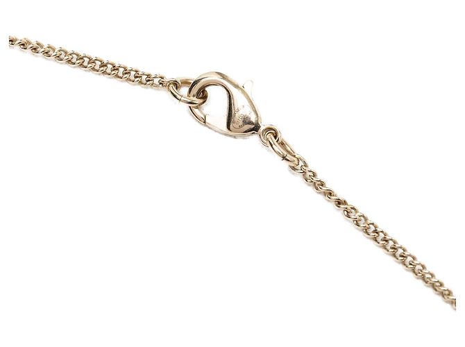 Collana con pendente matelassé Chanel Gold CC placcata oro D'oro - vista 4