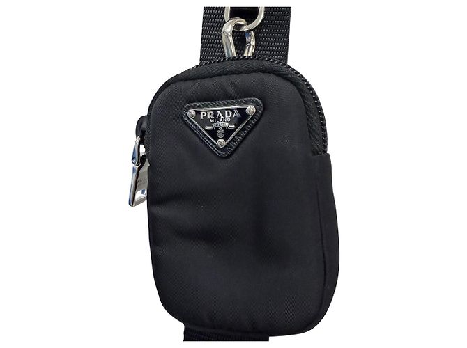 Prada Borsa crossbody con zip in Re-Nylon nero - vista 13