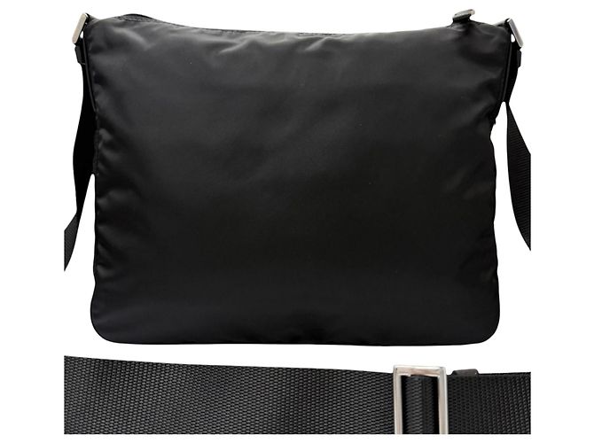 Prada Borsa crossbody con zip in Re-Nylon nero - vista 3