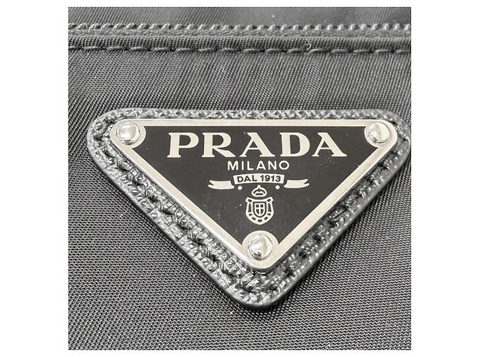 Prada Borsa crossbody con zip in Re-Nylon nero - vista 9