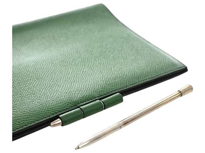 Protège-agenda Hermès Green Epsom Vision Vert - vue 10