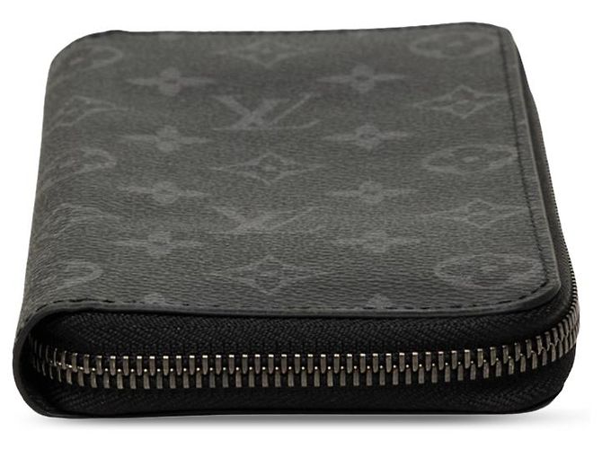 Cartera Vertical Zippy Louis Vuitton Monogram Eclipse Negra Negro - vista 3
