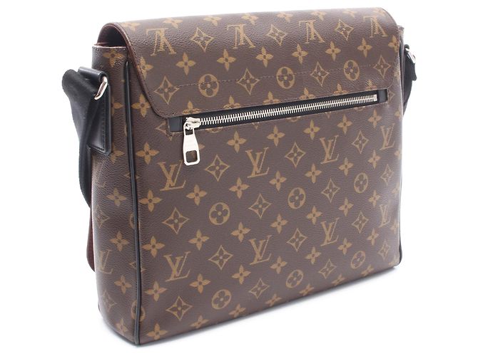 Louis Vuitton Brown Monogram Macassar District MM Marrone - vista 2