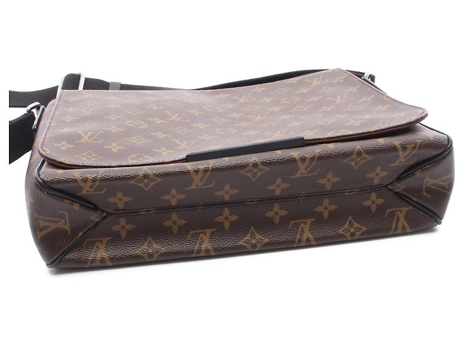 Louis Vuitton Brown Monogram Macassar District MM Marrone - vista 3